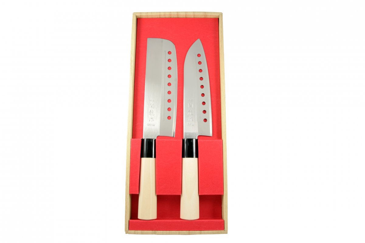 Couteau Damas Nakiri - Set De Couteaux Japonais De 32 Cm De Long