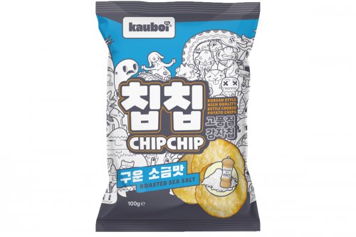Chips coréennes saveur de sel marin grillé - 100g Chips coréennes saveur de sel marin grillé - 100g