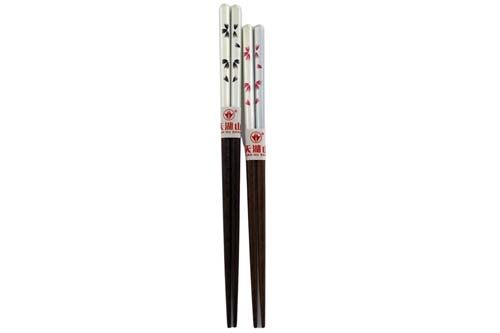 Ensemble de 2 paires de baguettes couple "Sakura" &eacute;l&eacute;gantes
