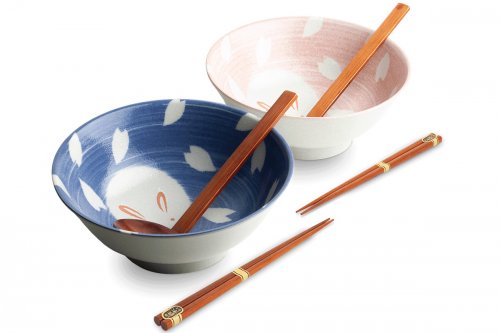 Ensemble d&eacute;gustation ramen pour deux personnes Usagi - 6 pi&egrave;ces