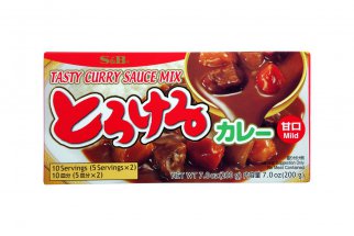 Curry japonais moelleux doux S&B 200g