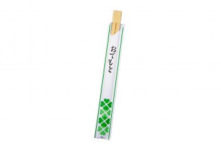 Baguettes en bambou avec étui en papier