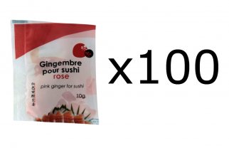 Lot de 100 dosettes de 10g gingembre mariné rose