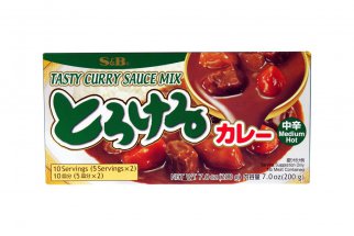 Curry japonais moelleux moyen S&B 200 g
