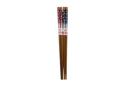 2 paires de baguettes motifs fleurs de sakura